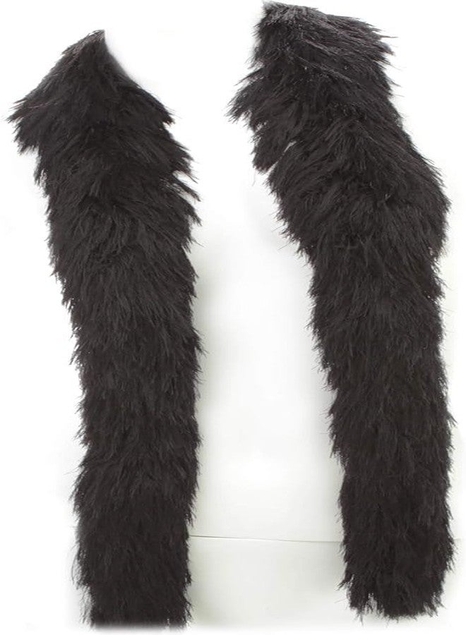 LUDALY Faux Fur Featherless Boa 72'' (Black) - Image 2